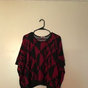 Million Houndstooth Poncho Style Sweater